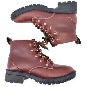 Cole Haan Womens Briana Grand Lace Up Leather Hiker Boots Size 6